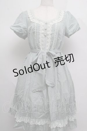 画像: axes femme / シャドーストライプワンピース  グリーン S-25-07-16-035-AX-TO-HR-ZS