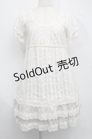 画像: axes femme / 総レースビスチェ風プルオーバー  キナリ S-25-07-17-052-AX-TO-HR-ZS