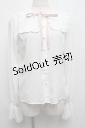画像: Ank Rouge / セーラーブラウス  白 S-25-07-17-021-CA-BL-AS-ZS