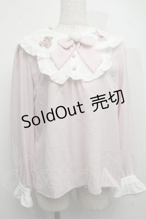 画像: Amavel / FLUFFY YUMMY SOUVENIRブラウス  ピンク S-25-07-17-024-CA-BL-AS-ZS