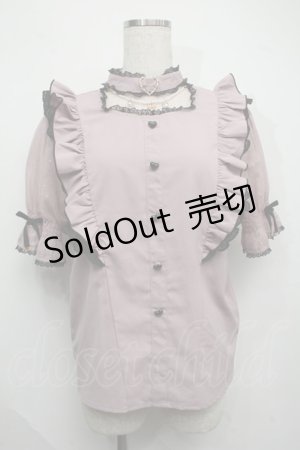 画像: Rojita / ハートバックルシアードットブラウス  ピンク S-25-07-17-026-LO-BL-HR-ZS
