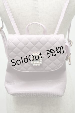 画像: Rojita / キルティングリュック  ピンク S-25-07-18-008-LO-BG-HR-ZS