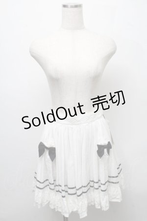 画像: ALICE and the PIRATES / アリスのローンフリルエプロン  白ｘ黒 S-25-07-18-012-PA-SK-HR-ZS