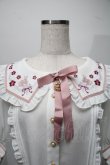 画像3: Amavel / 衿刺繍チャイナブラウス  オフｘピンク S-25-07-18-017-CA-BL-AS-ZS (3)