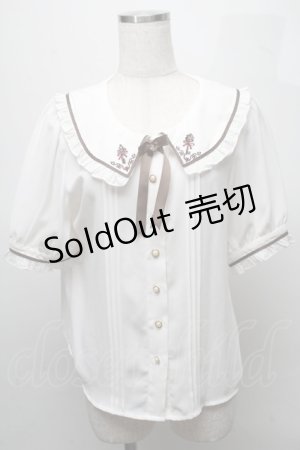 画像: Amavel / 襟刺繍ブラウス  オフ S-25-07-18-018-CA-JA-AS-ZS