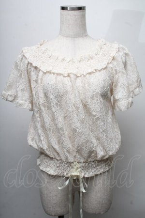 画像: axes femme / 総レースクロプトトップス  オフ S-25-07-18-023-AX-TO-HR-ZS