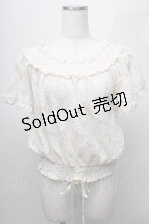 画像: axes femme / 総レースクロプトトップス  オフ S-25-07-18-023-AX-TO-HR-ZS