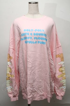 画像: Candy Stripper / CINNAMOROLL BIG SWEAT  ピンク S-25-07-18-028-PU-BL-HR-ZS
