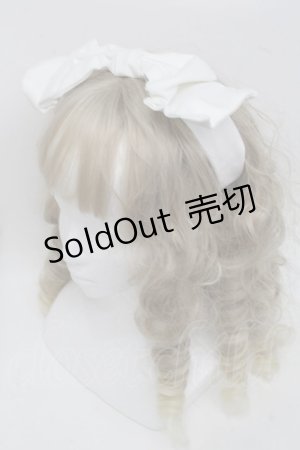 画像: Jane Marple Dans Le Salon / リボンヘアバンド  白 S-25-07-18-005-JM-AC-HR-ZS