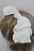 画像2: Jane Marple Dans Le Salon / リボンヘアバンド  白 S-25-07-18-005-JM-AC-HR-ZS (2)
