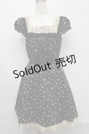 画像: axes femme / ランダムドットワンピース  黒 S-25-07-20-052-AX-OP-HR-ZI