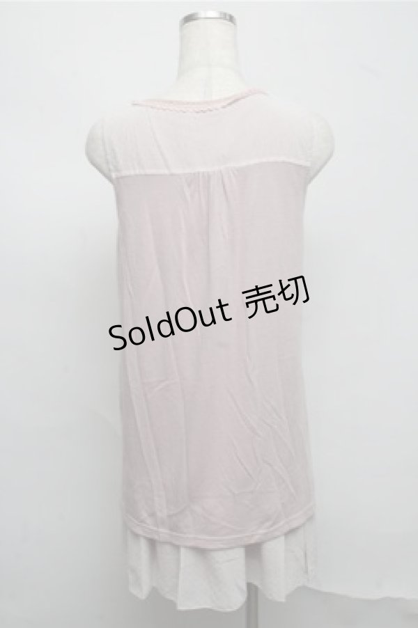 画像2: axes femme / 3Dレースチュニ  ピンク S-25-07-20-029-AX-OP-HR-ZI (2)