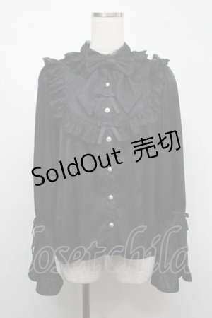画像: axes femme kawaii / ロココ姫袖ブラウス  黒 S-25-07-21-008-AX-BL-AS-ZS