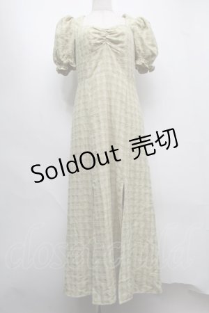 画像: jouetie / チェックワンピース  グリーン S-25-07-22-040-EL-OP-AS-ZS