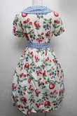 Jane Marple フルーツ柄のワンピース Jane Marple / ギンガムフルーツワンピース オフ S-25-07-22-052