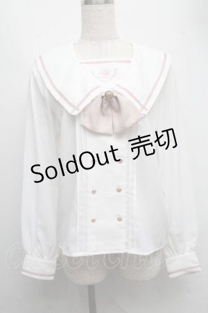 画像: Amavel / 襟刺繍ブラウス  オフｘピンク S-25-07-22-054-CA-JA-AS-ZS