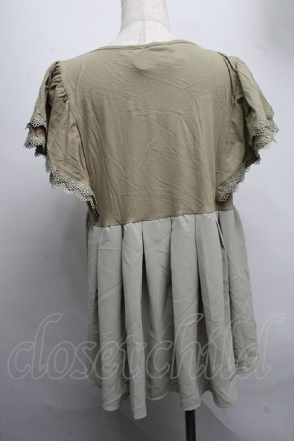 画像2: axes femme / トップス  カーキ S-25-07-22-055-AX-TO-AS-ZS (2)
