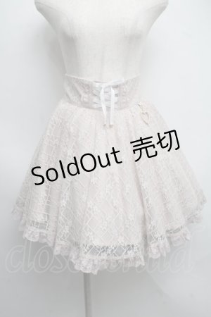 画像: Rojita / 総レースウエストレースアップスカート  ピンク S-25-07-22-057-LO-TO-AS-ZS