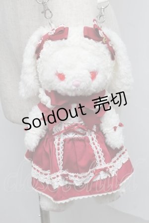 画像: BABY,THE STARS SHINE BRIGHT / ベビードールなうさくみゃちゃんポシェット  白ｘワイン S-25-07-22-008-BA-ZA-AS-ZS