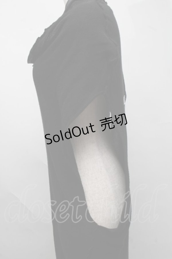 画像3: alice auaa / ドレープネックコットンカットソー 1 黒 S-25-07-22-020-AA-TO-AS-ZS (3)