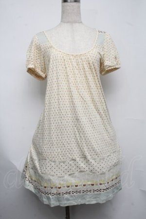 画像: Franche Lippee / 肉球カットソーワンピース  オフ S-25-07-22-024-LO-OP-AS-ZS