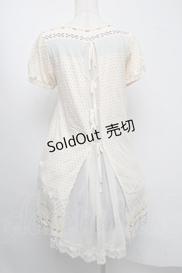 画像2: Franche Lippee / 肉球カットソーワンピース  オフ S-25-07-22-024-LO-OP-AS-ZS (2)