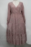 画像1: Maison de FLEUR / 花柄マキシワンピース  ピンク S-25-07-22-029-LO-ZA-AS-ZT261 (1)