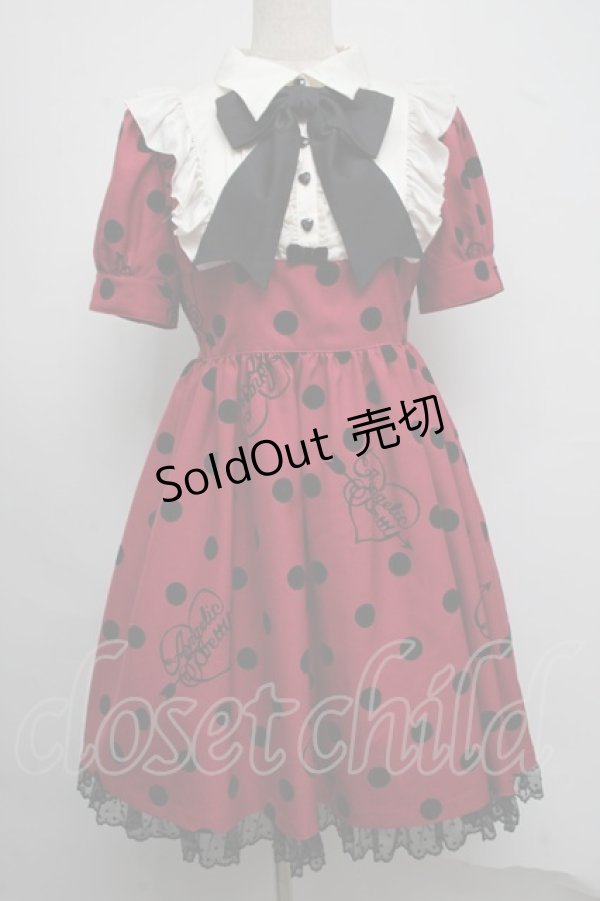 画像1: Angelic Pretty / Dolly Dotワンピース  ワイン S-25-07-22-032-AP-OP-AS-ZS (1)