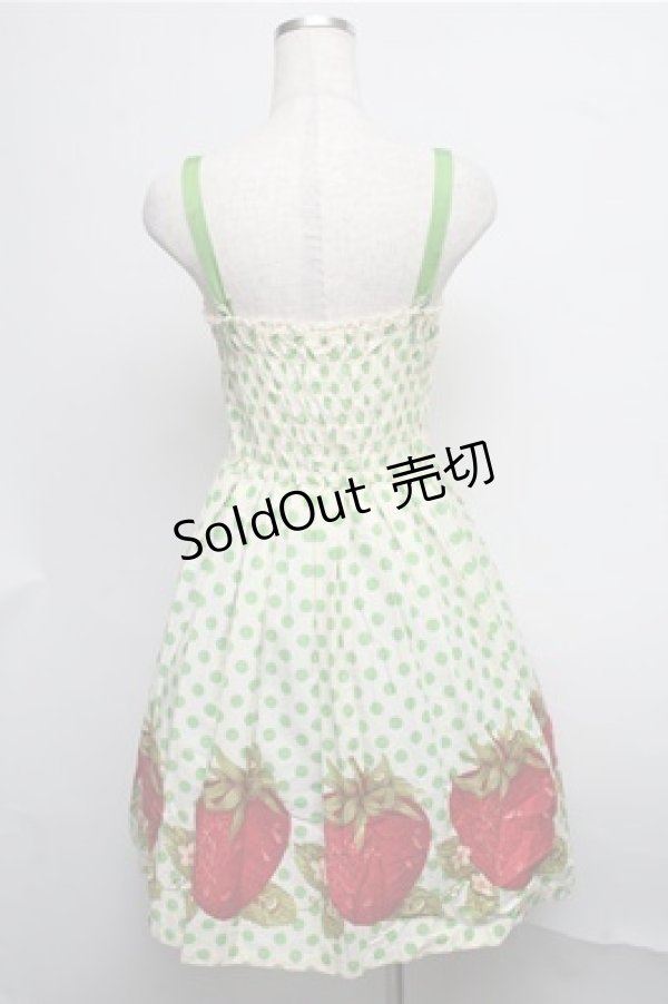 Emily Temple cute / ドット＆いちごノースリーブワンピース