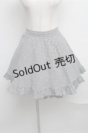 画像: evelyn / ギンガムスカート  黒ｘ白 S-25-07-26-057-LO-SK-AS-ZT067