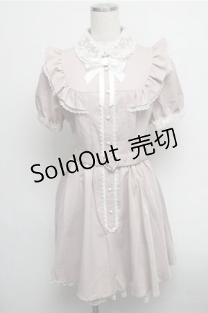 画像: Secret Honey / ヨークフリル襟レースワンピース  ピンク S-25-07-26-032-CA-OP-HR-ZT489