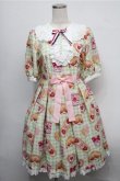 画像1: Angelic Pretty /いちごBread Bakerylワンピース  グリーン S-25-07-26-035-AP-OP-AS-ZT484 (1)