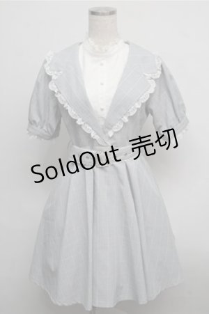 画像: Rojita / テーラード重ね着風ワンピース  グレー S-25-07-26-036-LO-OP-HR-ZS