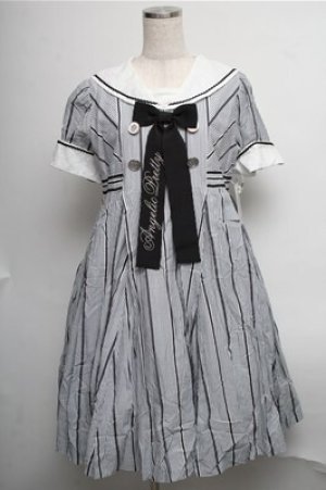 画像: Angelic Pretty / Sophie Marineワンピース  グレー S-25-07-26-037-AP-OP-ET-ZS