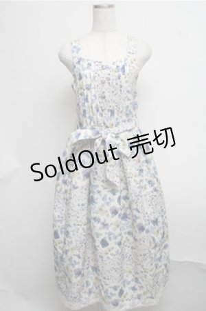 画像: axes femme / パッチワークパンジー柄ジャンパースカート  オフ S-25-07-26-043-AX-OP-AS-ZS
