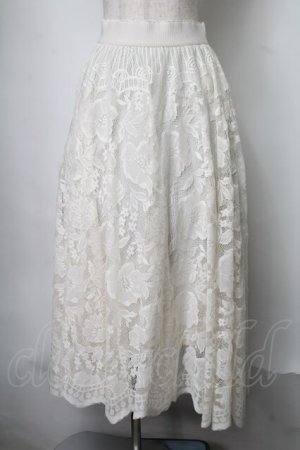 画像: axes femme / レースサーキュラースカート  オフ S-25-07-28-056-AX-SK-HR-ZS