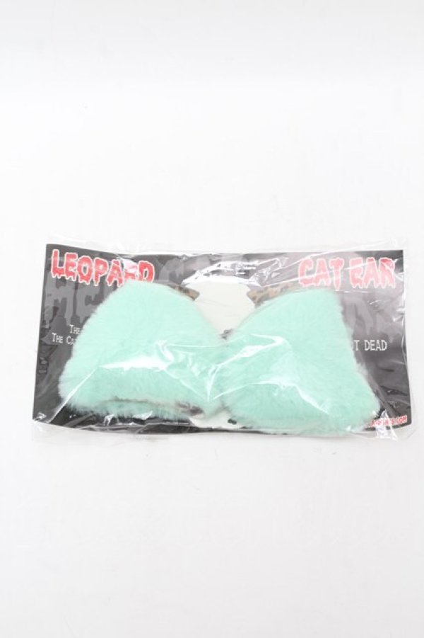 画像1: HELL CAT PUNKS / キャットイヤー  グリーン S-25-07-28-007-PU-AC-HR-ZS (1)