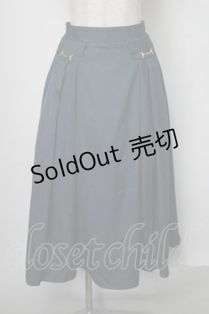 画像: axes femme / ビット付フレアスカート  グリーン S-25-07-28-060-AX-SK-HR-ZS