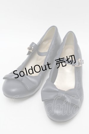 画像: axes femme kawaii / ローヒールリボンパンプス L 紺 S-25-07-28-008-AX-SH-AS-ZS
