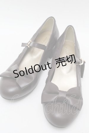 画像: axes femme kawaii / ローヒールリボンパンプス L ブラウン S-25-07-28-009-AX-SH-AS-ZS