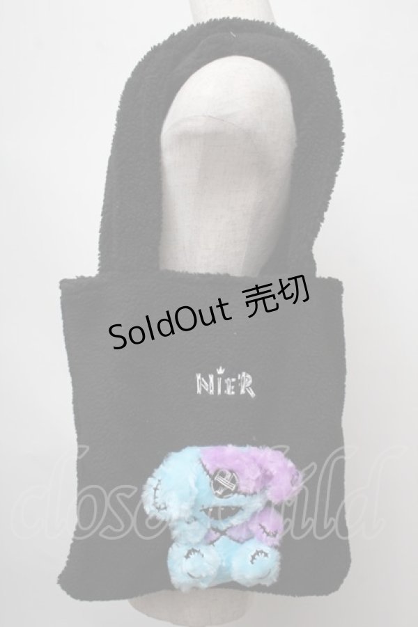 画像1: NieR Clothing / ONEくんトートバッグ  黒 S-25-07-28-016-PU-BG-HR-ZS (1)
