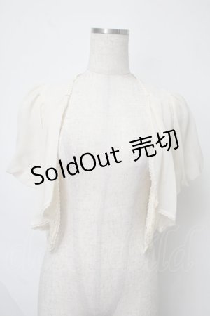 画像: axes femme / タック使いレースボレロ  キナリ S-25-07-28-018-AX-TO-HR-ZS