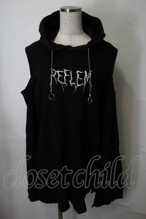 画像: REFLEM / カッティングショルダーパーカー  黒 S-25-07-28-034-PU-TO-AS-ZS
