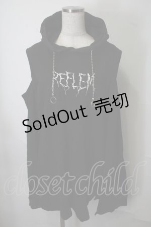 画像: REFLEM / カッティングショルダーパーカー  黒 S-25-07-28-034-PU-TO-AS-ZS