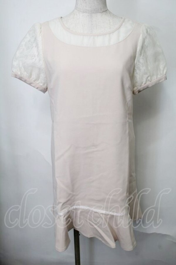 画像1: LODISPOTTO / チュール袖ワンピース  オフ S-25-07-28-038-LO-OP-AS-ZT483 (1)