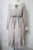 画像1: Tulle / 襟元はしごレースワンピース  ピンクベージュ S-25-07-28-041-PU-OP-HR-ZS (1)