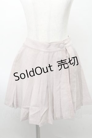画像: LIZ LISA / チェックプリーツスカパン  ピンク S-25-07-30-056-LO-SK-HR-ZS