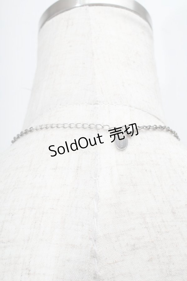 画像2: Jean Paul GAULTIER / ロゴネックレス  シルバー S-25-07-30-007-GO-AC-AS-ZS (2)