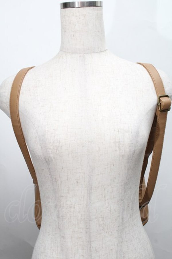 画像2: axes femme / 金具使いリュック  キャメル S-25-07-30-008-AX-BG-HR-ZS (2)