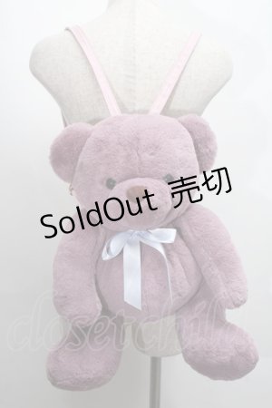 画像: Ank Rouge / Bearぬいぐるみリュック  ラベンダー S-25-07-30-009-CA-BG-AS-ZS